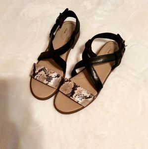 NWOT Clarks Leather Sandals